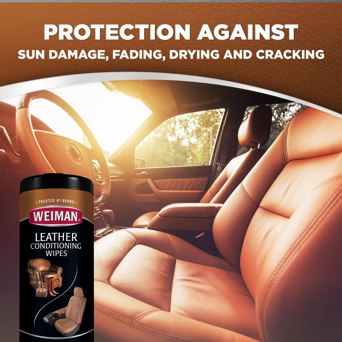 Stainless Steel Wipes and Leather Wipes - Clean and Polish Appliances for a Brighter and Longer Shine - Clean by Weiman – 30 Count (Pack of 2), Pack of 2