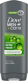 Dove Men+Care Body and Face Wash Refreshing Extra Fresh Body Wash for Men with 24-Hour Nourishing Micromoisture Technology 18 oz