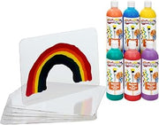 Colorations Acrylic Lap Boards and Rainbow BioColor Set