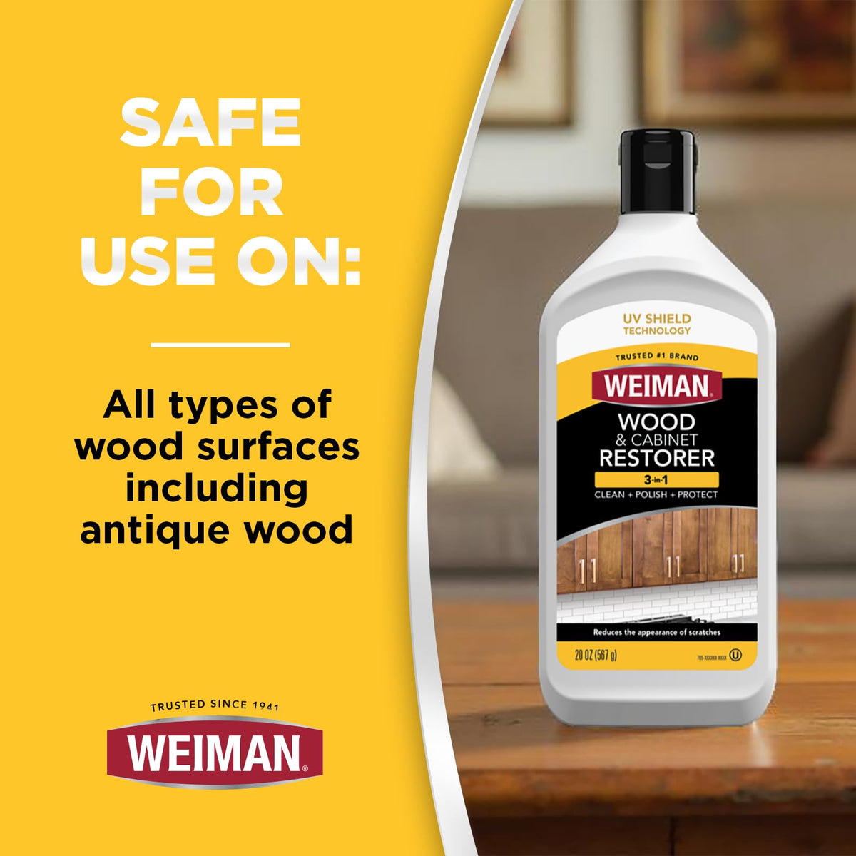 Wood Restore and Repair Kit by Weiman – Brown