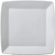 ARG-S21 Signature Square Plate (Embossed), 12", Porcelain White (Pack of 12)