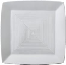ARG-S21 Signature Square Plate (Embossed), 12", Porcelain White (Pack of 12)