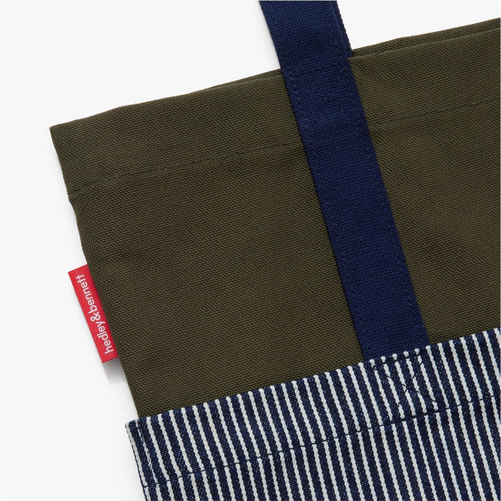 The Market Tote by hedley & bennett – 1008 cubic_inches, Cotton, Olive, Model The Market Tote - Olive