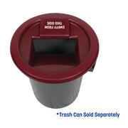 Flatware Retriever by San Jamar – Fits 32 and 44 Gallon Containers, 44.0 gallons, Polyethylene (HDPE), Burgundy, Model KA3244