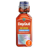 DayQuil SEVERE Cold & Flu Relief Liquid Medicine by Vicks – 12 Fl Oz, Model I00000772