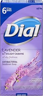 Antibacterial Deodorant Bar Soap by Dial – 3.2 Ounce (Pack of 6), Pack of 6, Model 2342976
