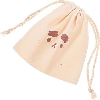 Levemolo Portable Drawstring Bag Cotton and Linen Makeup Storage Bag with Rational Capacity and Standable Body for Party and Packaging Candies