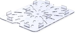 Carlisle FoodService Products StorPlus Drain Shelf, Drip Tray for Half Size Food Pans, 12.75" x 10.38", 1 Count, Clear