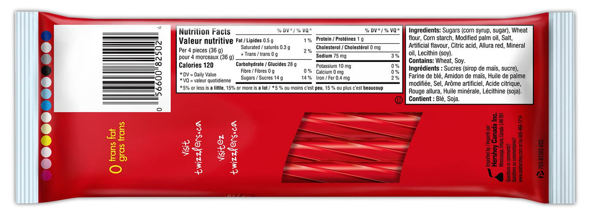 Licorice Candy by Twizzlers – Bulk, Pack of 24