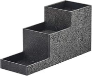 CAL-MIL 3665-13 Black 3-Tier ABS Bottle Riser