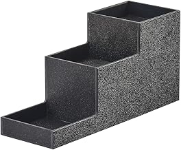 CAL-MIL 3665-13 Black 3-Tier ABS Bottle Riser