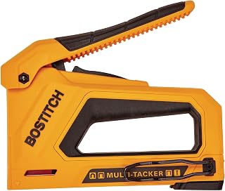 Bostitch Heavy Duty Staple Gun, Manual 4 in 1 Flyweight Squeeze Tacker (BTHT80277)
