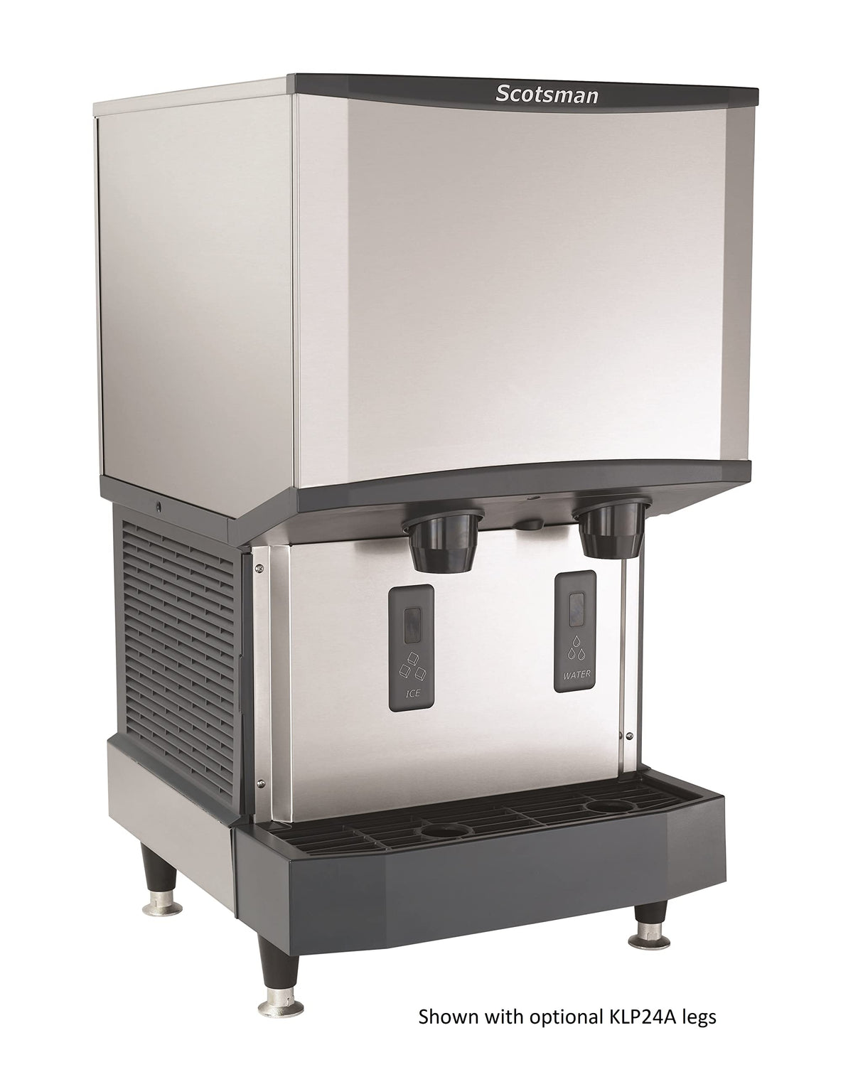 Meridian Nugget Ice & Water Dispenser by Scotsman – 500-lb./Day, 25.0 pounds, Stainless Steel, Model HID525A-1