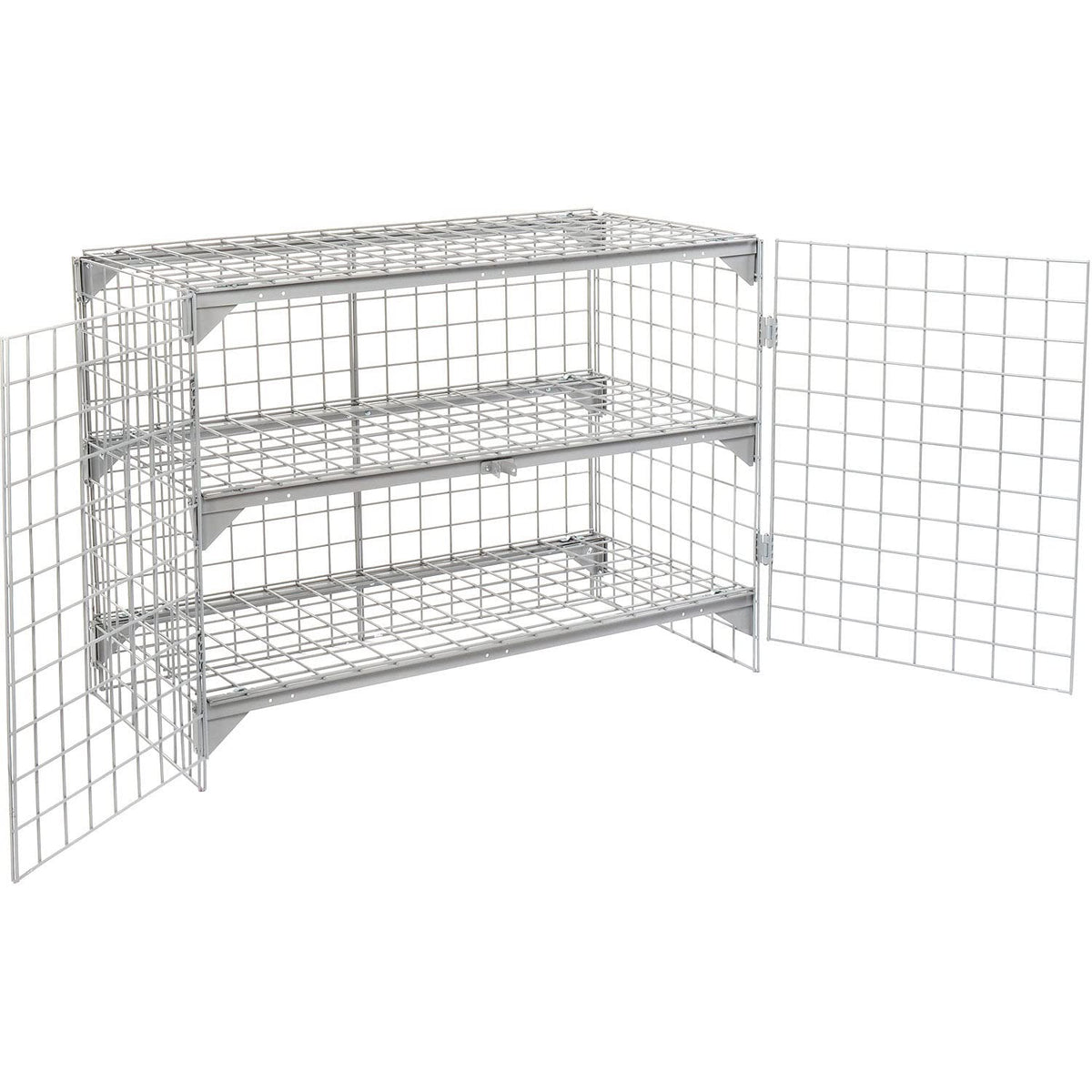 Global Industrial 4' x 3' x 6' / Gray / Industrial Storage Lockers