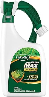 Scotts Liquid Green Max Lawn Food, 32 oz. | 2-in-1 Fertilizer and Iron Supplement, Use on Any Grass Type