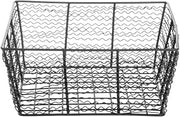 HUBERT Wire Storage Basket Black Steel- 12 3/16 L x 12 3/16 W x 5 1/2 H