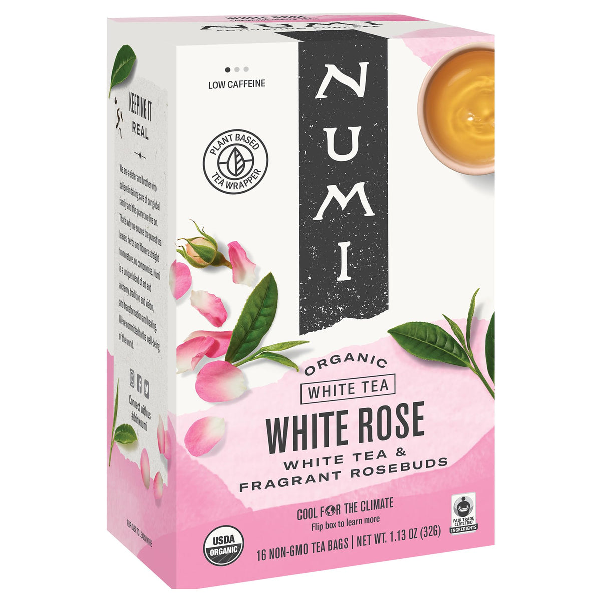 Tea Organic Tea White Rose by Numi – Pack of 6, Model 367FF