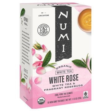 Tea Organic Tea White Rose by Numi – Pack of 6, Model 367FF