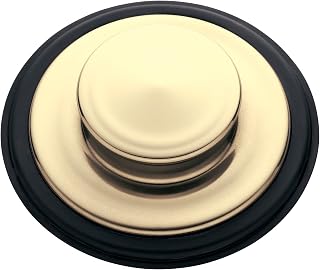 InSinkErator Garbage Disposal Kitchen Sink Stopper, Fits Standard Kitchen Drain Size of 3 1/2-Inch Diameter, STP-FG, French Gold