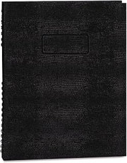 Blueline Exec Wirebound Notebook, College/Margin Rule, 8-1/2 x 11, BLK, 100 Sheets, Sold as 1 Each