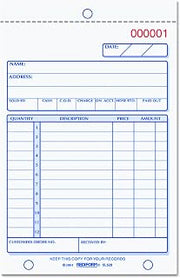 Rediform 5L528 Sales Book, 4 1/4 x 7, Carbonless Triplicate, 50 Sets/Book