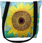 Betsydrake TY1003G 18 x 18 in. Dicks Sunflower Tote Bag - Large Black