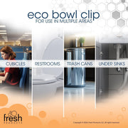 Eco Bowl Clip 2.0 Air Freshener by Fresh Products – 6 Count (Pack of 1), Blue,Green,Orange,Red, Pack of 6, Model FRS-EBC72-PACK3
