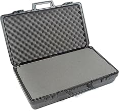 Black Plastic Protective Storage Cases with Pinch Tear Foam 27-1/2"x16"x7"