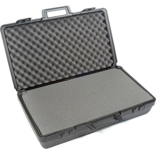 Black Plastic Protective Storage Cases with Pinch Tear Foam 27-1/2"x16"x7" by Western Case Inc. – 27.5"L x 18"W x 8"H, Plastic, Black, Model FC50025-2751600700