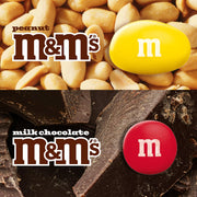 Milk Chocolate and Peanut Bulk Candy Jars by M&M's – Bite Size (Pack of 2), Pack of 4