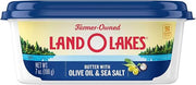 Spreadable Butter with Olive Oil and Sea Salt by Land O Lakes – 7 Ounce (Pack of 12), Pack of 12