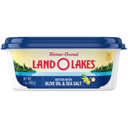 Spreadable Butter with Olive Oil and Sea Salt by Land O Lakes – 7 Ounce (Pack of 12), Pack of 12
