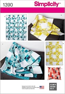 Simplicity Creative Patterns 1390 Wonky Nine Quilt Set