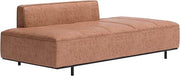 Zuo Confection Sofa Brown, Brown Sofa, Modern Style, Faux Leather, Seats up to 3, Steel, Indoor Living, 79.1" W x 37" D x 26.4" H, Non-Stackable