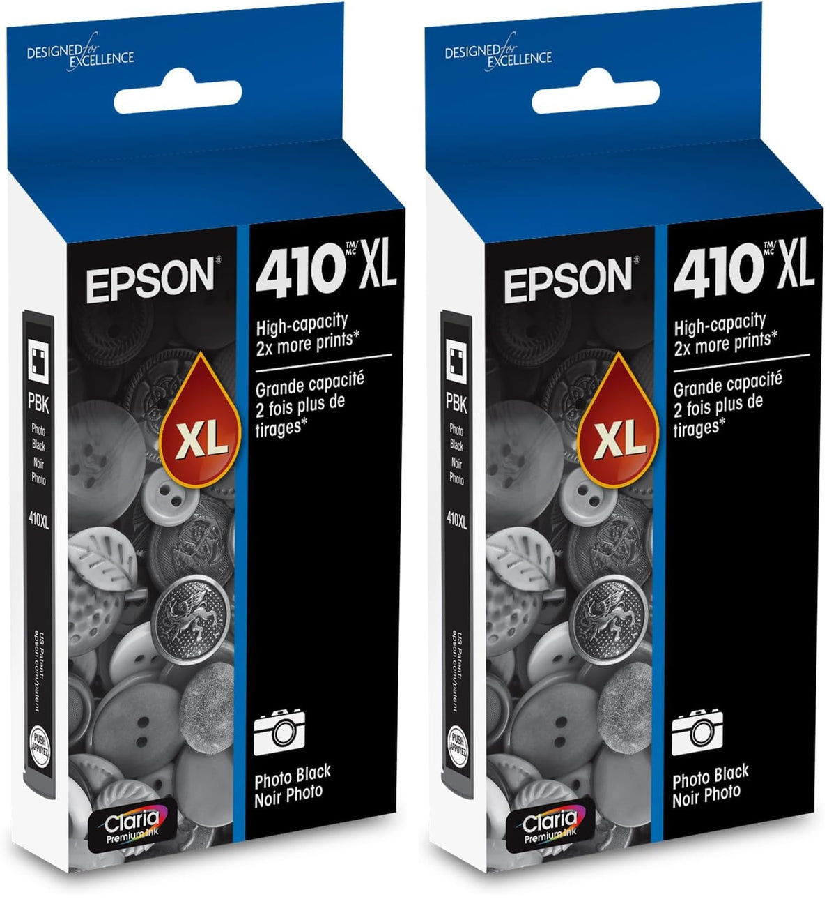 Epson Photo black / High Yield (Pack of 2) / High Yield Inkjet Ink Cartridges