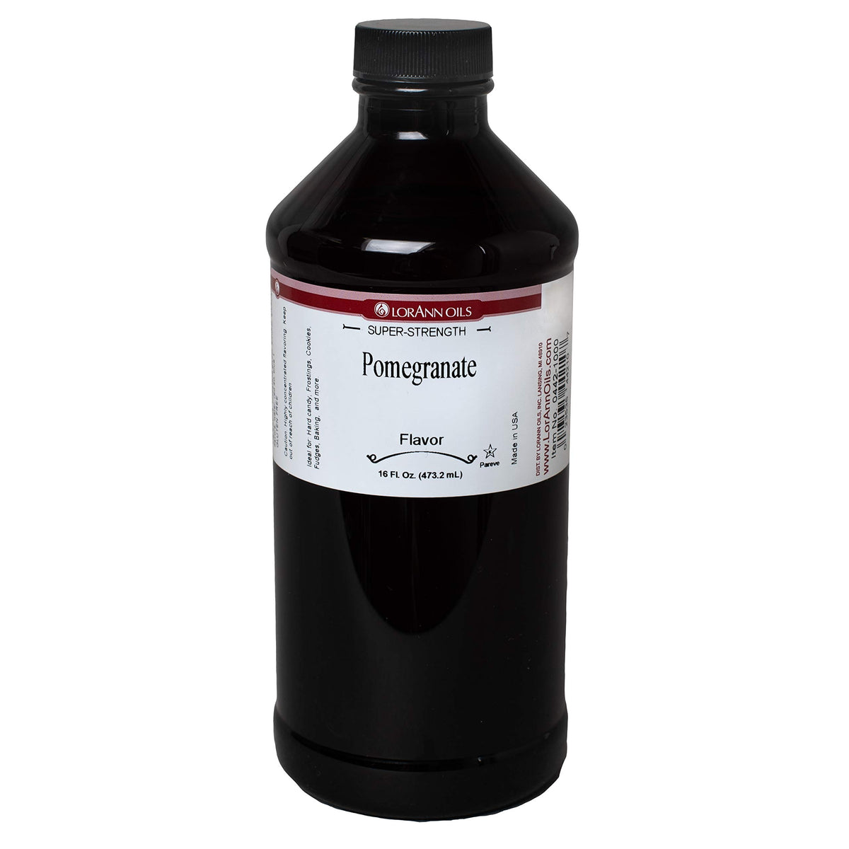 LorAnn Pomegranate SS Flavor by LorAnn Oils – 16 ounce, Clear, Model 0442-1000