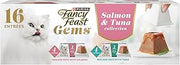 Purina Fancy Feast Gems Salmon or Tuna Wet Cat Food Variety Pack, 8 ct. Box