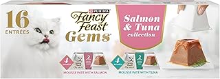 Purina Fancy Feast Gems Salmon or Tuna Wet Cat Food Variety Pack, 8 ct. Box