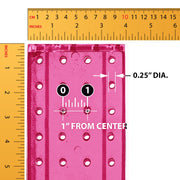 Azar Displays 2 inches x 4 inches x 13 inches / Pink / Pegboard + Hooks Pegboard Hooks