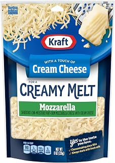 Kraft Natural Shredded Mozzarella with Philadelphia Cream Cheese (8 oz Bag)
