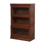 Starlight Canyon Home Solid Wood Barrister Bookcase with Beveled Glass Doors, Tall Bookshelf with Storage for Home Office, Michael's Cherry
