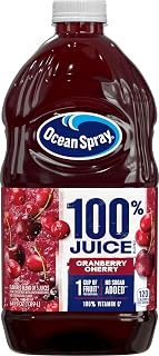 Ocean Spray 100% Juice Cranberry Cherry Juice Blend, 64 Fl Oz Bottle