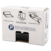 Group High-Density Commercial Can Liners Value Pack by Inteplast – 19.0 gallons, Foam, Black, Model IBS VALH4048K22