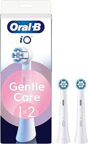 Oral-B iO Gentle Care Series Genuine Replacement Round Brushes, Suitable for Sensitive Gums, 2