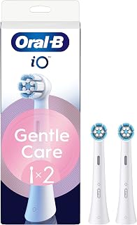 Oral-B iO Gentle Care Series Genuine Replacement Round Brushes, Suitable for Sensitive Gums, 2
