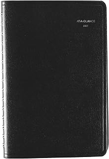 2021 Daily Appointment Book & Planner by AT-A-GLANCE, 5-1/2" x 8-1/2", Small, DayMinder, Black (G1000021)
