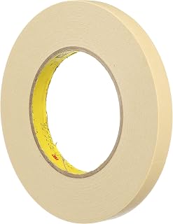 3M 04111-case Paint Masking Tape 231/231A, 36 mm x 55 m 7.6 mil, Rubber, Tan (Pack of 24)