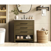 Bathroom Vanity Chestnut Brown by karson – Chestnut Brown