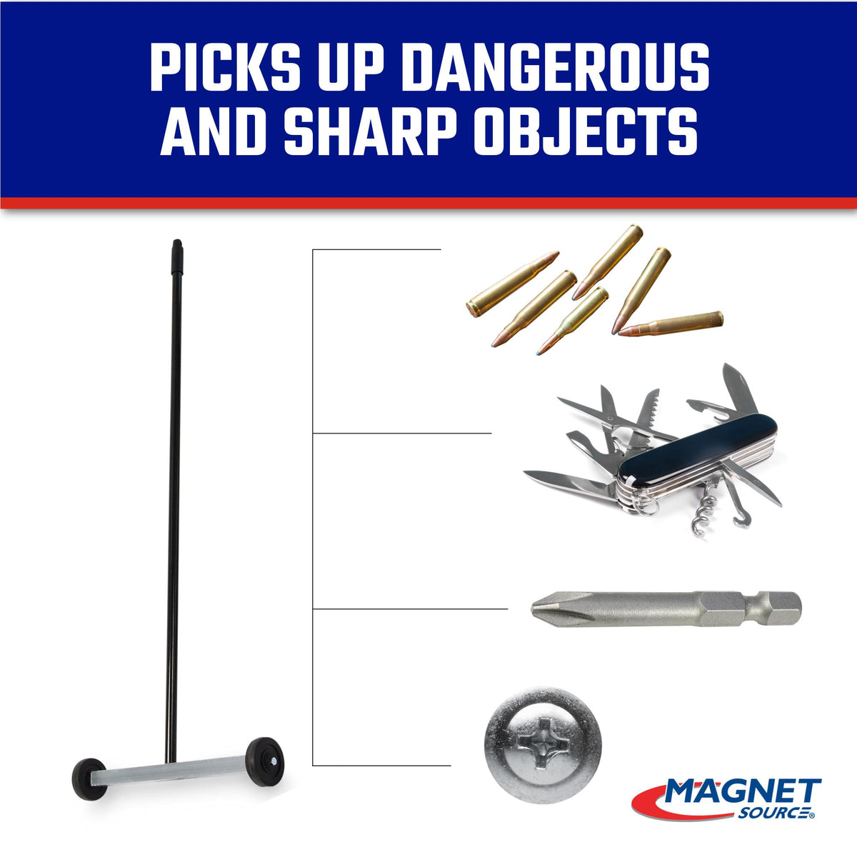 Master Magnetics Pack of 1 / 14.5" / 1 Magnetic Sweepers