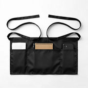 Server Waitress Waist Apron by Bumobot – One Size, Polyester, Black, Model BAP-black